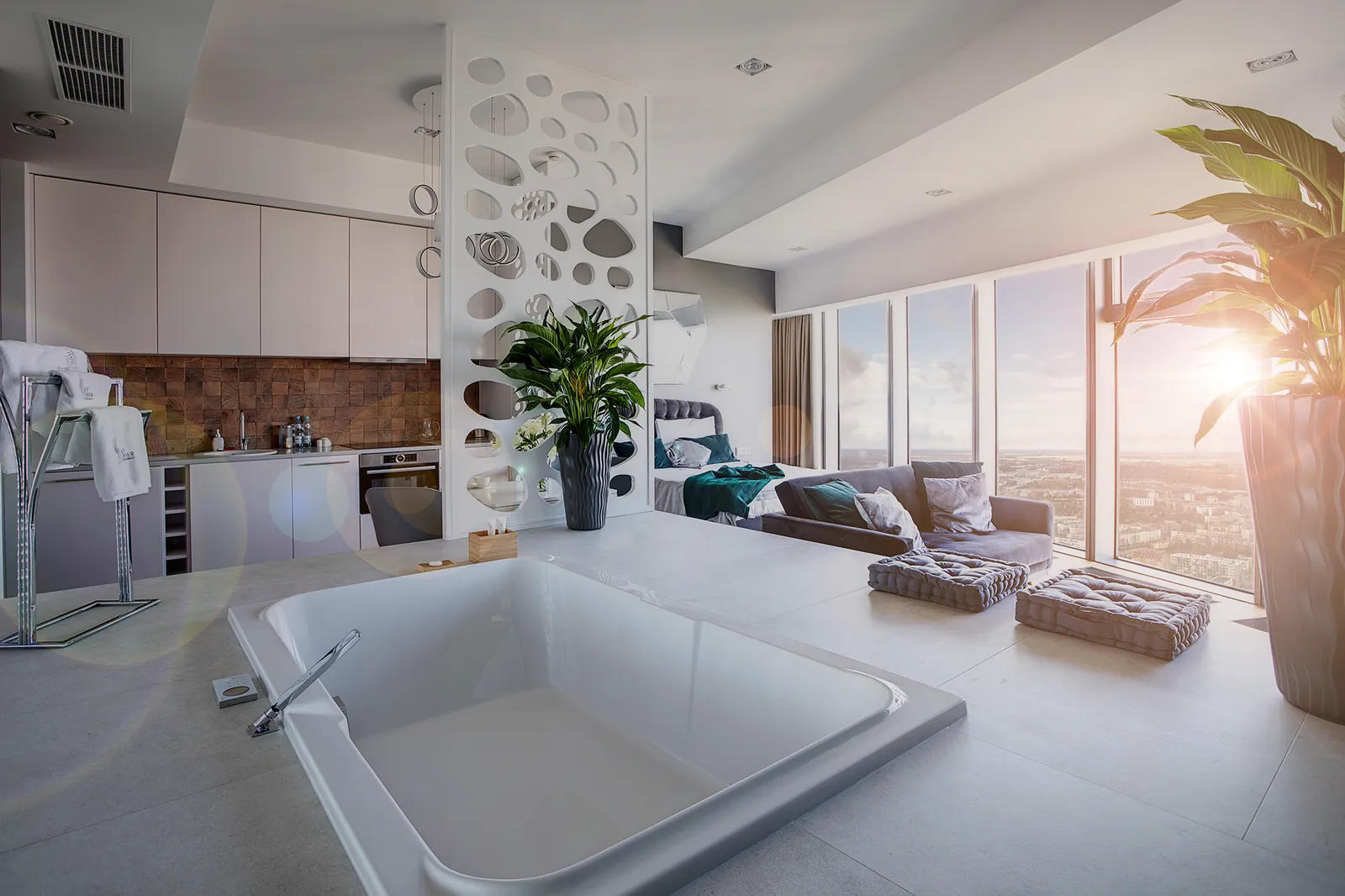 Executive Suite z wanną w pokoju — 46. piętro