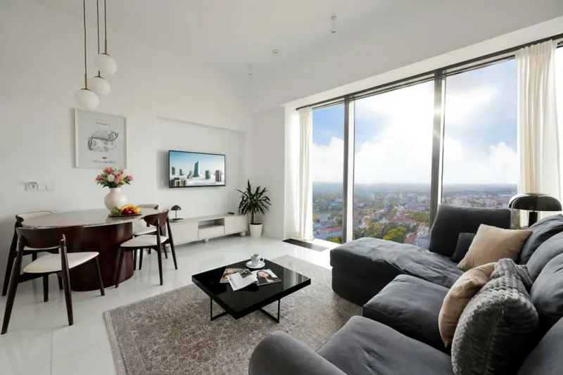 Classic apartment with one bedroom, Sky Tower Wrocław