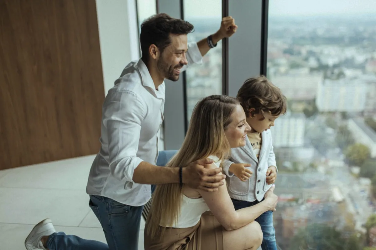 Familienaufenthalt im Sky-Tower-Apartment
